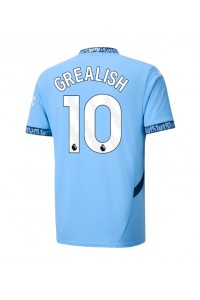 Manchester City Jack Grealish #10 Voetbaltruitje Thuis tenue 2024-25 Korte Mouw